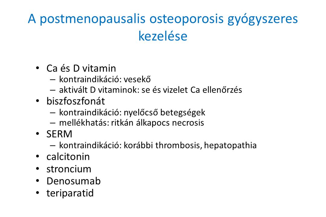 a térd osteoporosis kezelése
